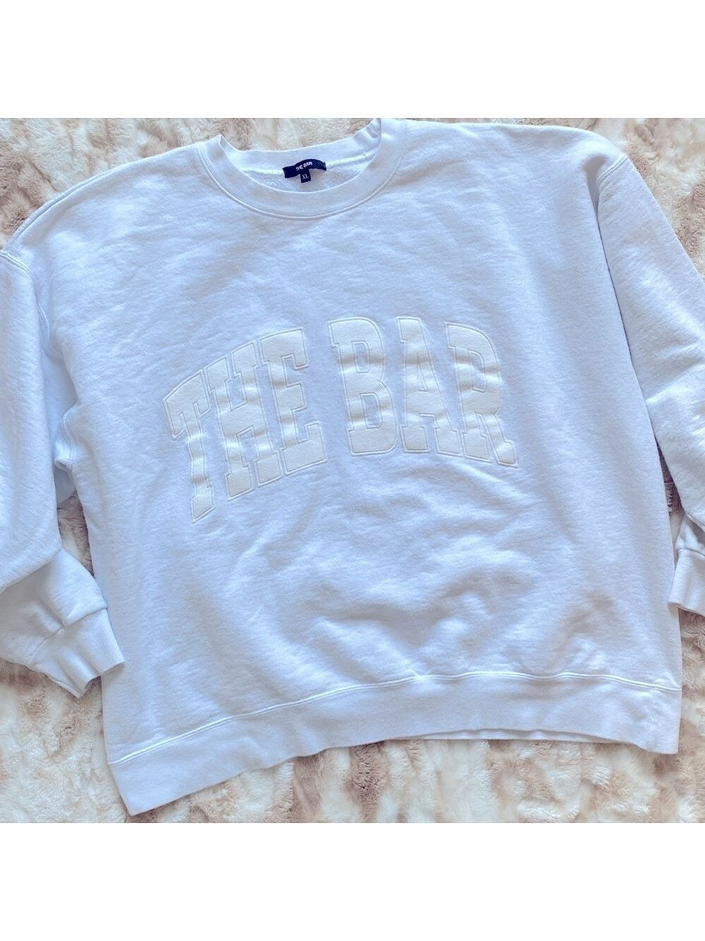 The Bar Classic White Sweatshirt